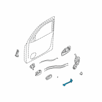 OEM 2006 Hyundai Santa Fe Checker Assembly-Front Door, LH Diagram - 79380-26001