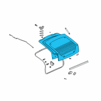 OEM 2003 Pontiac Aztek Lift Gate Diagram - 10306437