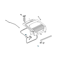 OEM Buick Rendezvous Lift Cylinder Stud Diagram - 11609286