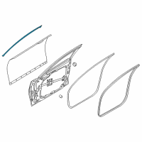 OEM 2016 Hyundai Genesis Weatherstrip-Door Opening Upper, LH Diagram - 82150-B1000