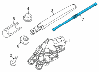 OEM 2021 Ford Mustang Mach-E BLADE ASY - WIPER Diagram - LJ8Z-17528-C