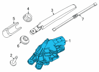 OEM 2022 Ford Edge Rear Motor Diagram - FK7Z-17508-A