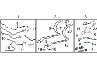 OEM 2022 Toyota Sienna Rear AC Line Diagram - 88716-08370