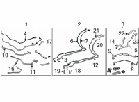 OEM 2021 Toyota Sienna Center AC Line Diagram - 88716-08360
