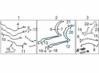 OEM 2022 Toyota Sienna Hose & Tube Assembly Diagram - 88710-08160
