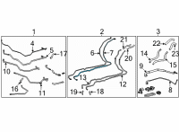 OEM 2021 Toyota Sienna Center AC Line Diagram - 88717-08420