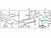 OEM 2022 Toyota Sienna Rear AC Line Diagram - 88717-08430