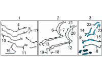 OEM 2022 Toyota Sienna Hose & Tube Assembly Diagram - 88710-08170
