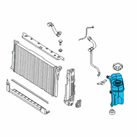 OEM BMW M3 Coolant Expansion Tank Diagram - 17-13-2-284-600