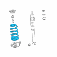 OEM 2017 Acura RDX Spring, Rear Diagram - 52441-TX4-A02