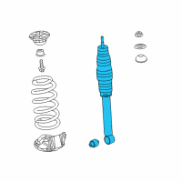 OEM 2015 Acura RDX Shock Absorber Assembly, Rear Diagram - 52610-TX4-A02