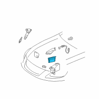 OEM Lexus Engine Control Computer Diagram - 89661-30W80