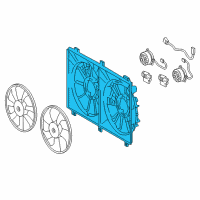 OEM 2020 Lexus RC300 Shroud, Fan Diagram - 16711-38160