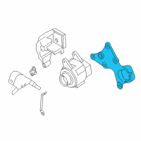 OEM 2002 Dodge Intrepid Bracket-IDLER Diagram - 4573516