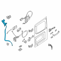OEM 2020 Nissan NV3500 Back Door Lock Assembly Diagram - 90502-1PC0A