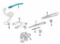 OEM 2021 Chevrolet Trailblazer Washer Hose Diagram - 42487016