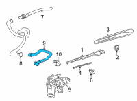 OEM Chevrolet Trailblazer Washer Hose Diagram - 42537577