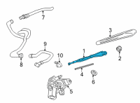 OEM Chevrolet Trailblazer Wiper Arm Diagram - 42768977
