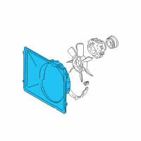 OEM 2005 Toyota Tundra Fan Shroud Diagram - 16711-0P010