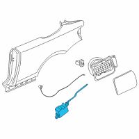 OEM 2011 BMW 135i Filler Flap Actuator Diagram - 67-11-7-198-885