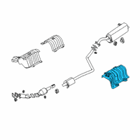 OEM 2021 Hyundai Venue Protector-Heat Rear Diagram - 28795-K2000