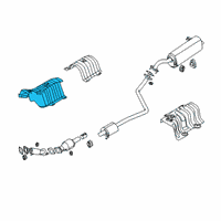 OEM 2021 Hyundai Venue Protector-Heat Front Diagram - 28791-K2000