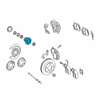 OEM 2005 Dodge Sprinter 2500 Front Wheel Hub Diagram - 5139360AA
