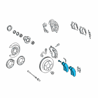 OEM Dodge Sprinter 3500 Pad Kit-Disc Brake Diagram - 68065743AB