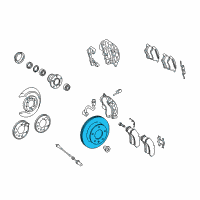 OEM 2004 Dodge Sprinter 3500 Brake Rotor Diagram - 5103602AD