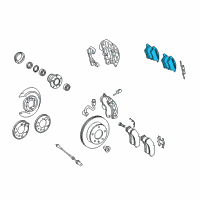 OEM Dodge Sprinter 3500 Brake Pad Kit Diagram - 5103794AA