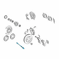 OEM 2003 Dodge Sprinter 3500 Sensor-Wheel Speed Diagram - 5104145AA