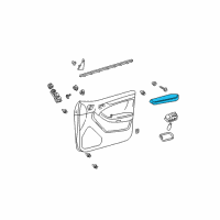 OEM 2009 Toyota 4Runner Armrest Diagram - 74220-35211-B0