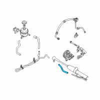 Genuine Ford Power Steering Hose diagram