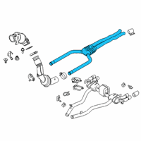 OEM 2020 BMW M5 Front Silencer Diagram - 18-30-8-092-607