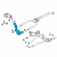 OEM BMW M8 Exchange Catalytic.Converter.Close To Engine Bottom Diagram - 18-32-7-856-830