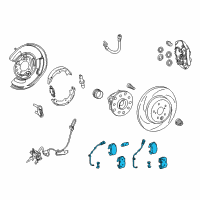 OEM Lexus RC F Disc Brake Pad Kit Diagram - 04466-0W091