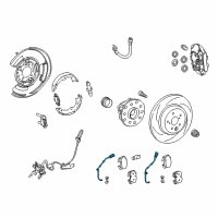 OEM 2022 Lexus RC F Wire Assembly, Pad Wear Diagram - 47770-24040