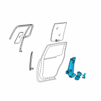 OEM 2007 Mercury Mountaineer Regulator Assembly Diagram - 6L2Z-7827001-BA