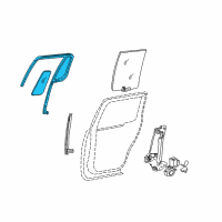 OEM Mercury Run Channel Diagram - 8L2Z-7825766-BA