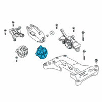 OEM 2022 BMW Z4 ENGINE MOUNT, LEFT Diagram - 22-11-6-860-465