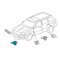 OEM 2022 Dodge Durango Sensor-Acceleration Diagram - 68492236AA