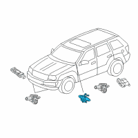 OEM 2014 Dodge Durango Module-Steering Column Diagram - 1NJ75DX9AF