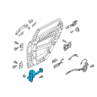 OEM Hyundai Tucson Checker Assembly-Rear Door, RH Diagram - 79490-D3000