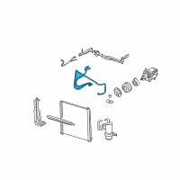 OEM 2005 Lincoln Aviator AC Hose Diagram - 4C5Z-19D850-AA