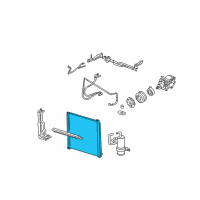 OEM 2005 Lincoln Aviator Condenser Diagram - EU2Z-19712-E