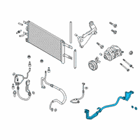 OEM 2017 Ford Fusion AC Tube Diagram - HP5Z-19A834-B