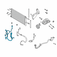 OEM 2017 Ford Fusion Lower Pressure Hose Diagram - HS7Z-19972-M