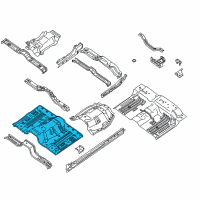 OEM 2010 Nissan Titan Floor-Front Diagram - 74312-7S030