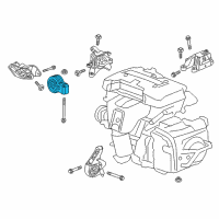 OEM 2020 Buick Envision Rear Transmission Mount Diagram - 84141171