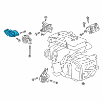 OEM 2019 Buick Envision Transmission Mount Bracket Diagram - 23482912